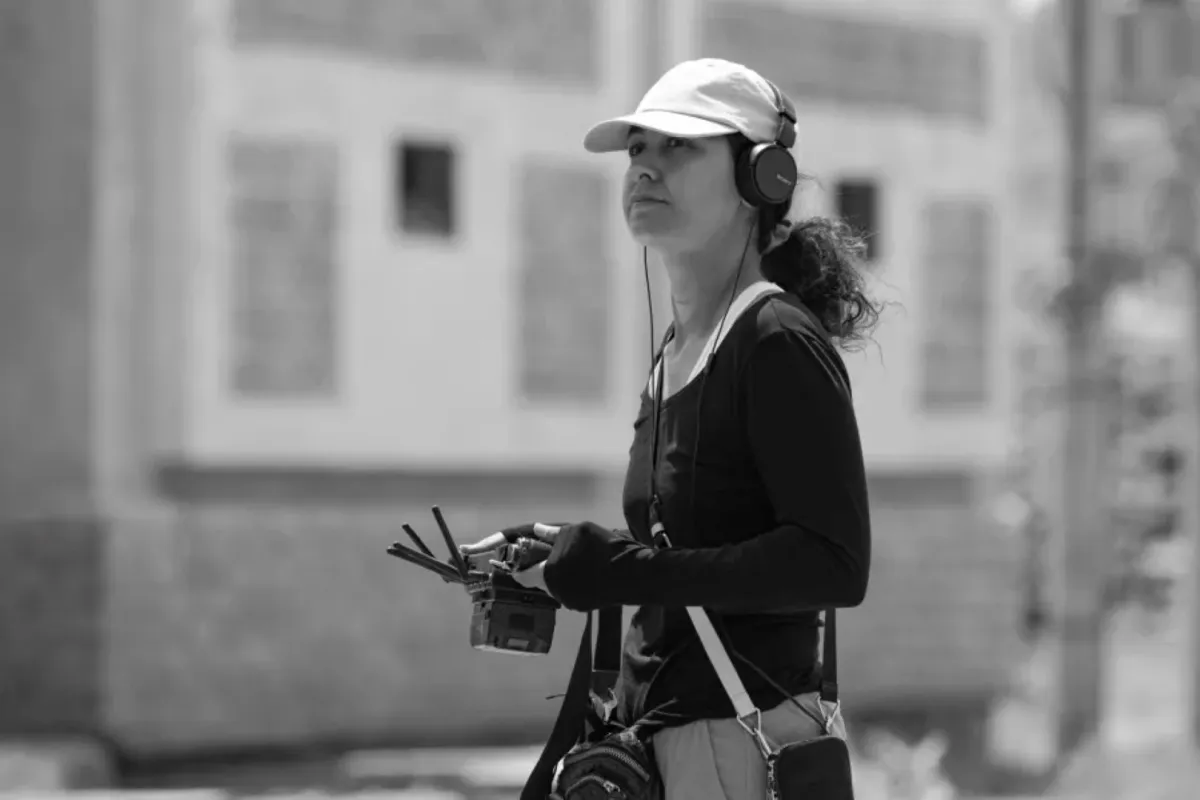 شهد أمين من كواليس فيلم هجرة- الصورة من المكتب الإعلامي للفيلم