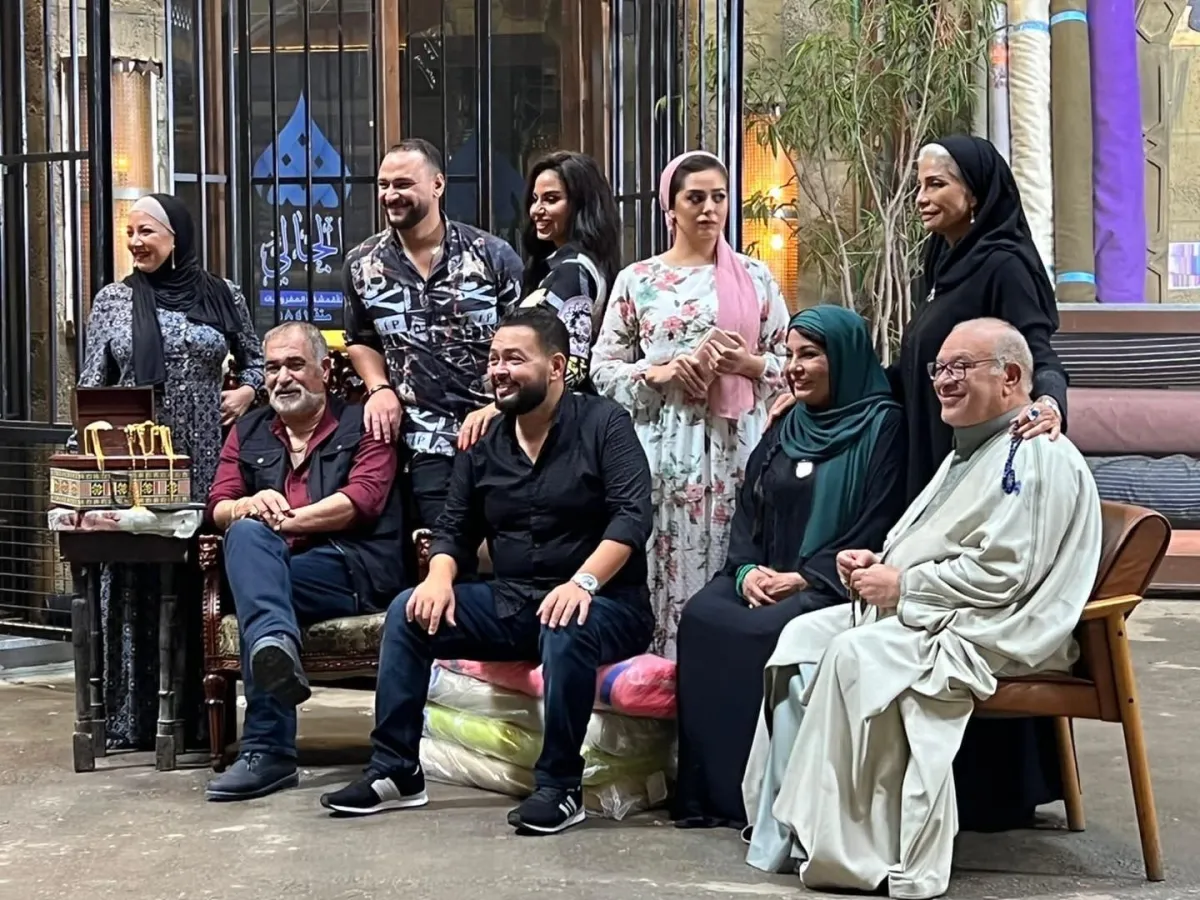 اسرة مسلسل حرب الجبالي - الصورة من حساب صلاح عبد الله على انستغرام