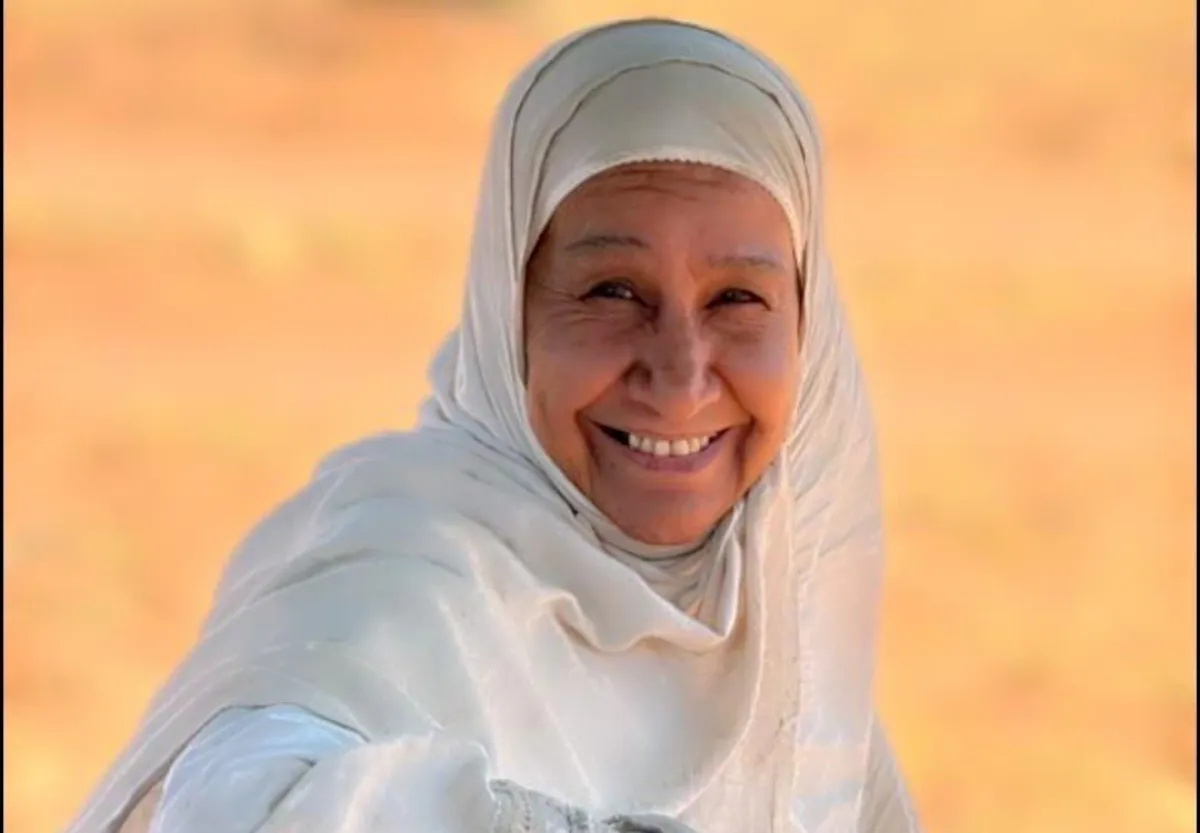 الفنانة خيرية نظمي بطلة فيلم هجرة- الصورة من الفنانة