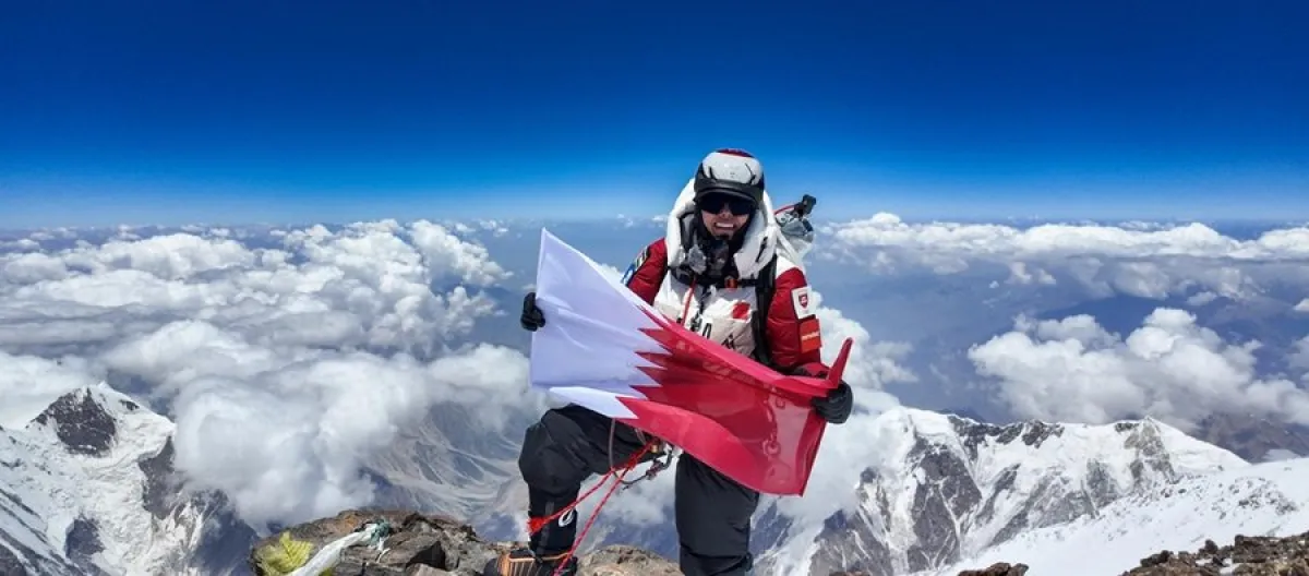 أسطورة تسلق الجبال.. القطرية الشيخة أسماء آل ثاني تصل إلى قمة نانغا - الصورة من وكالة الأنباء القطرية