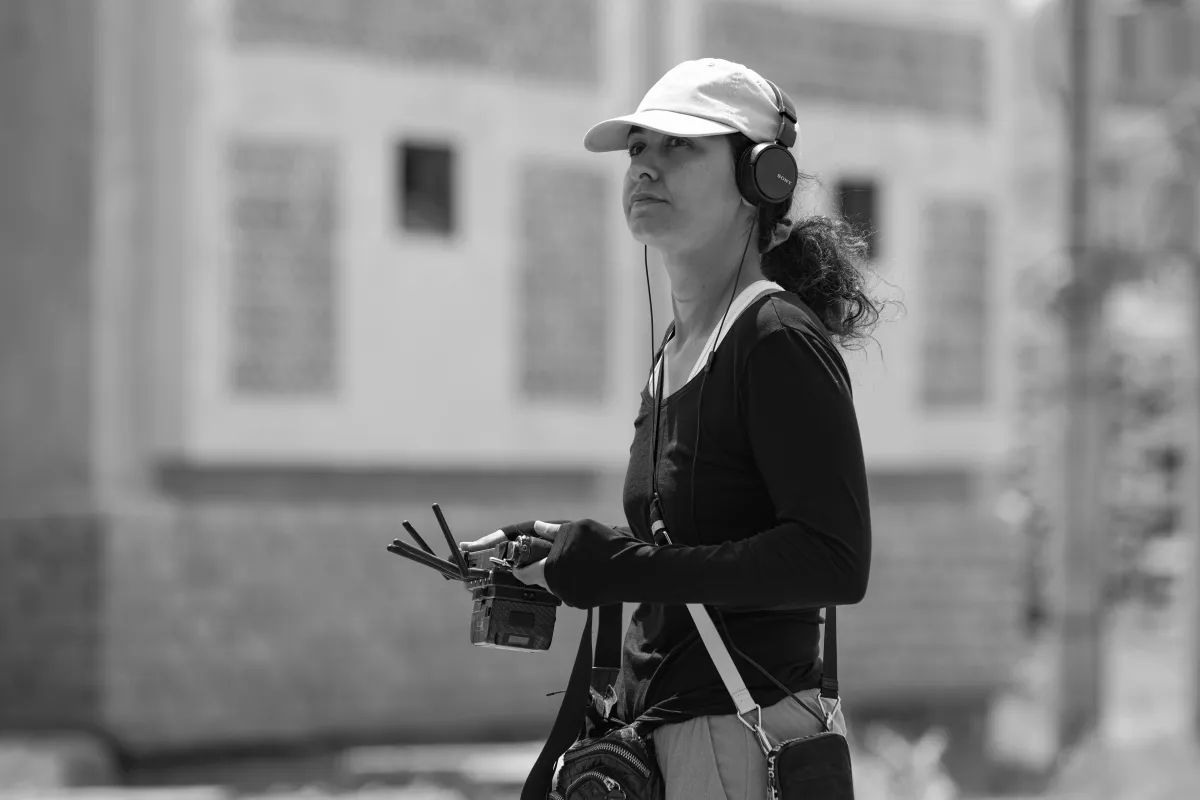 شهد أمين من كواليس فيلم هجرة- الصورة من المكتب الإعلامي للفيلم