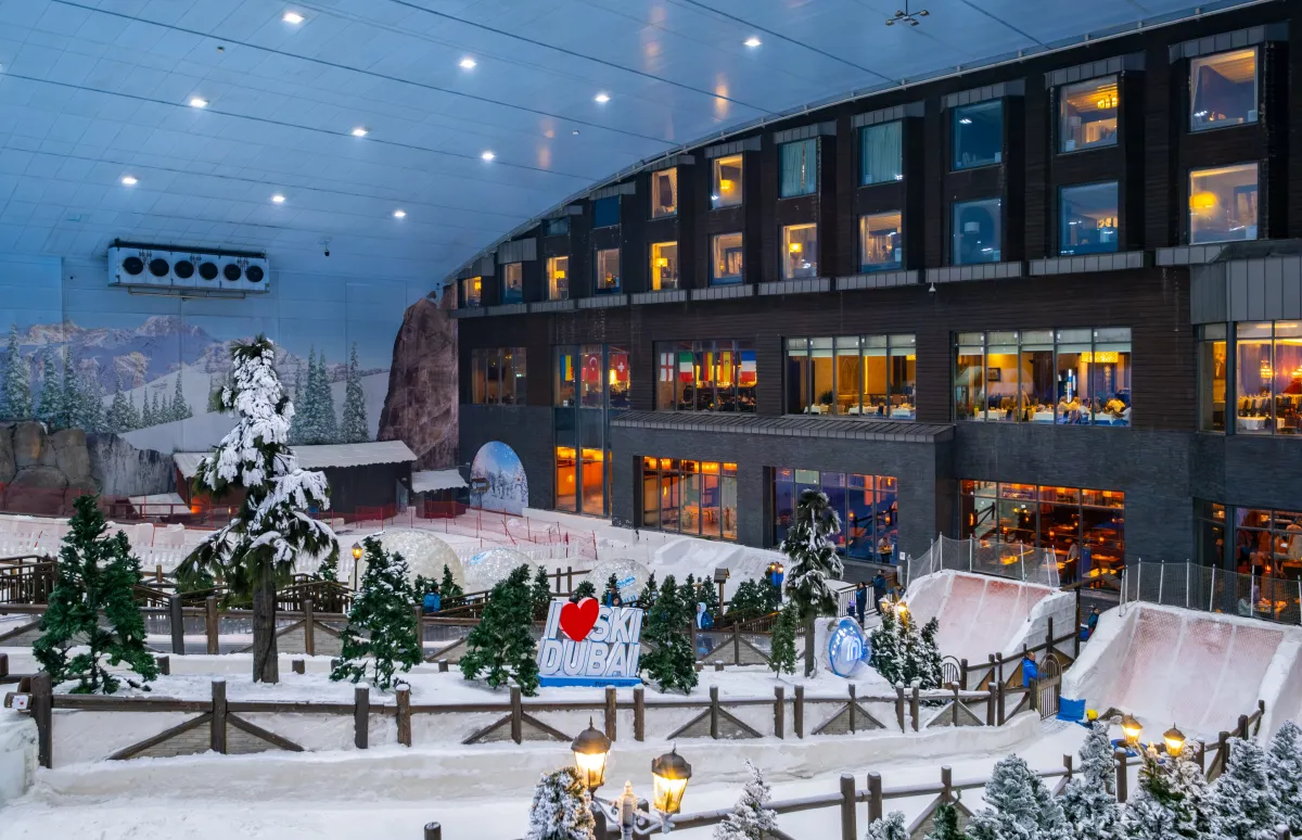 سكي دبي. الصورة من الحساب الرسمي لبراند دبي على منصة x