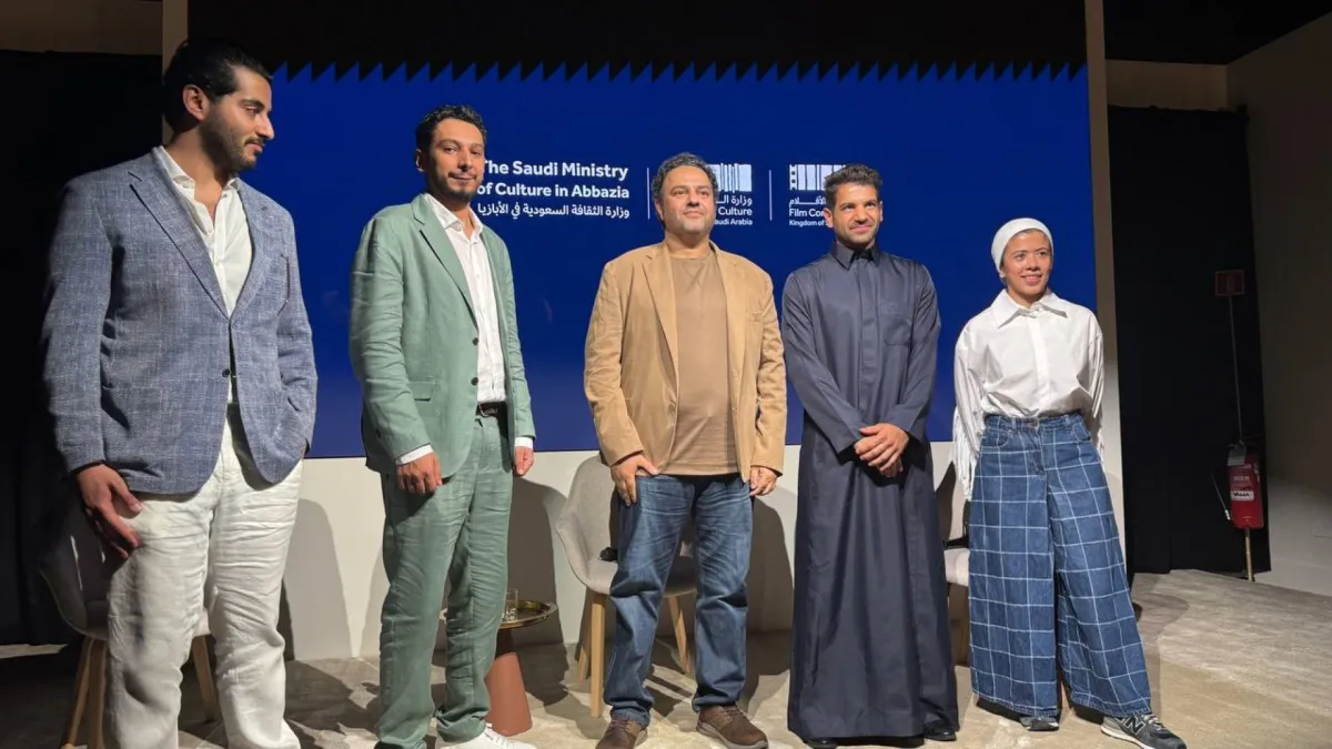 المخرج زكي العبدالله من جناح هيئة الأفلام السعودية في فينيسيا - صورة خاصة لسيدتي تصوير معتز الشافعي