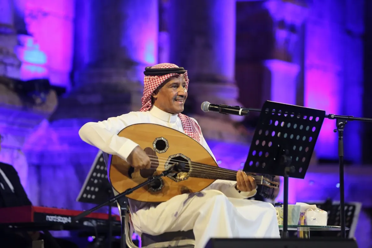 خالد عبد الرحمن من مهرجان جرش - الصورة من اللجنة الإغلامية للمهرجان