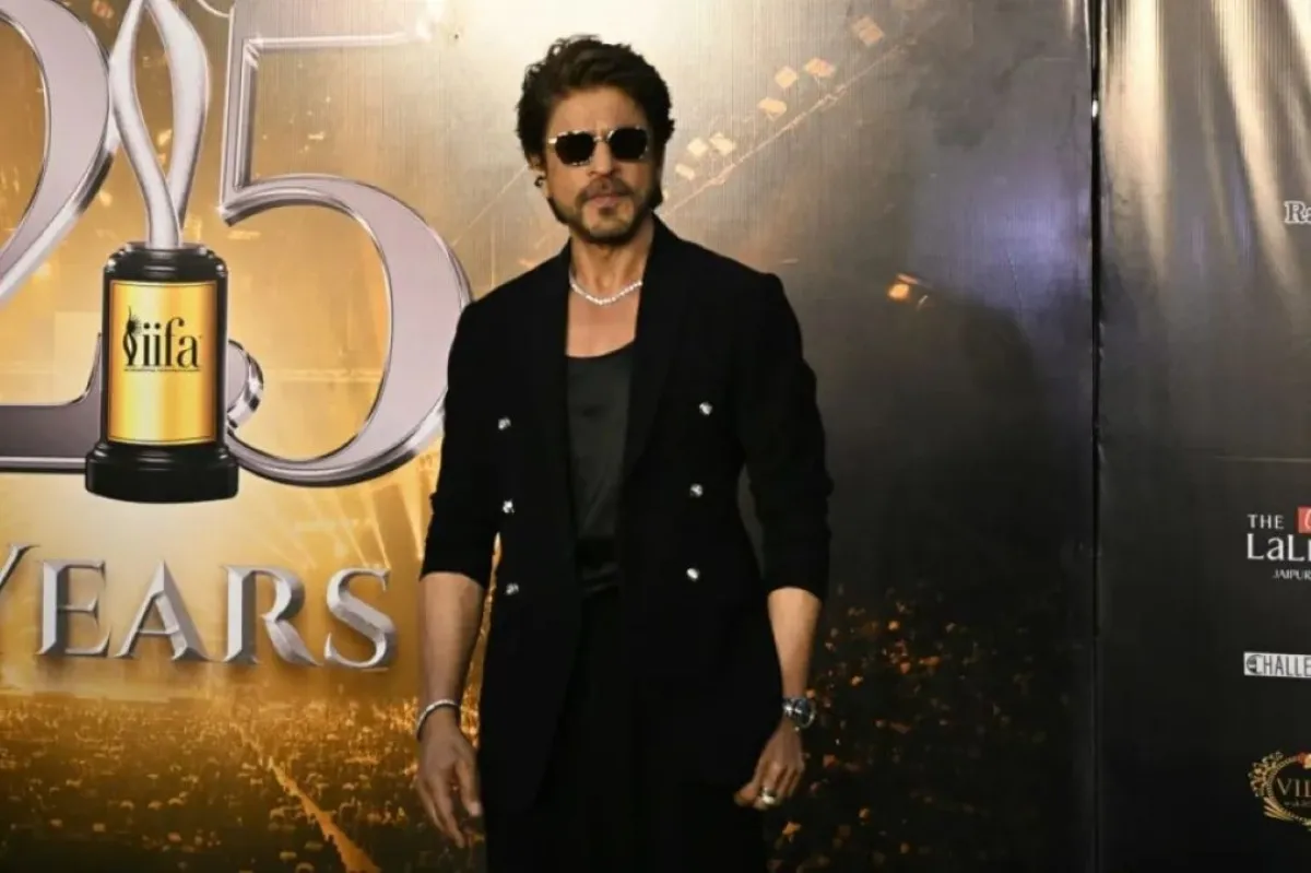 شاروخان في جايبور (Shahrukh Khan in Jaipur). مصدر الصورة: Money SHARMA / AFP