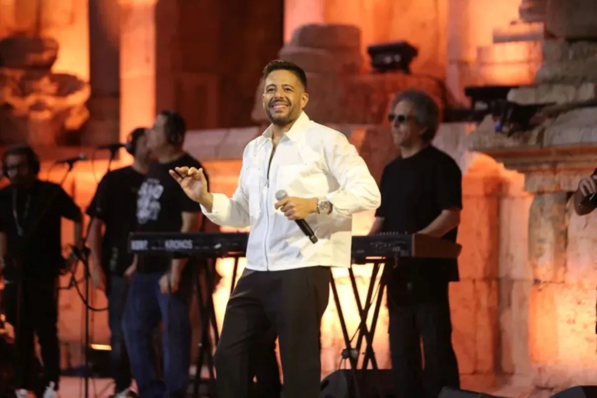 محمد حماقي - في مهرجان جرش  الصورة من اللجنة الإعلامية للمهرجان