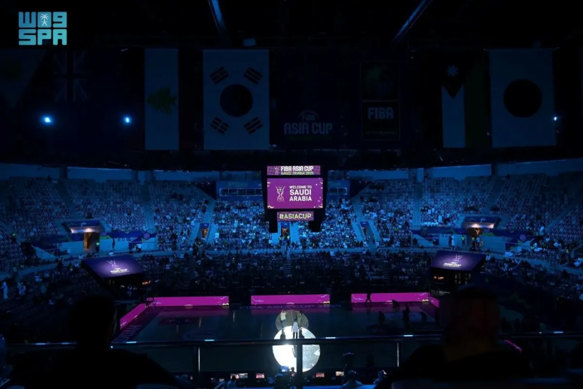 الافتتاح الرسمي لبطولة كأس آسيا لكرة السلة في السعودية - الصورة من واس