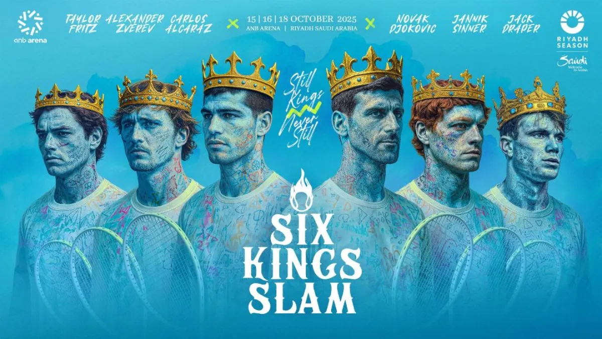الإيطالي يانيك سينر، المصنف الأول عالميًا، وبطل النسخة الماضية يتصدر المشاركين في بطولة Six Kings Slam