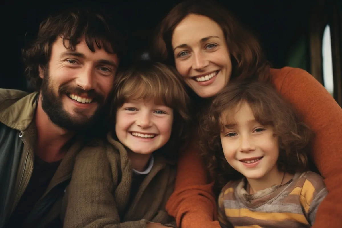 صورة لأسرة هادئة ومتفاهمة