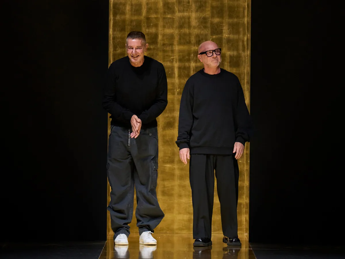 المصمم دومينيكو دولتشي مع شريكه ستيفانو غابانا - الصورة من Launchmetrics/Spotlight ©