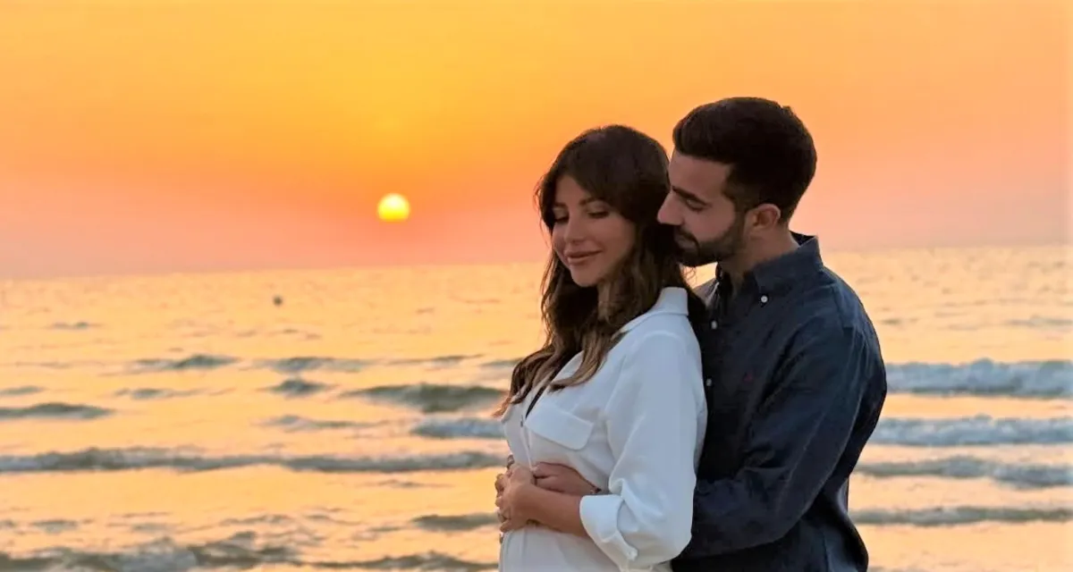 سارة مراد برفقة زوجها - الصورة من حسابها على الانستغرام