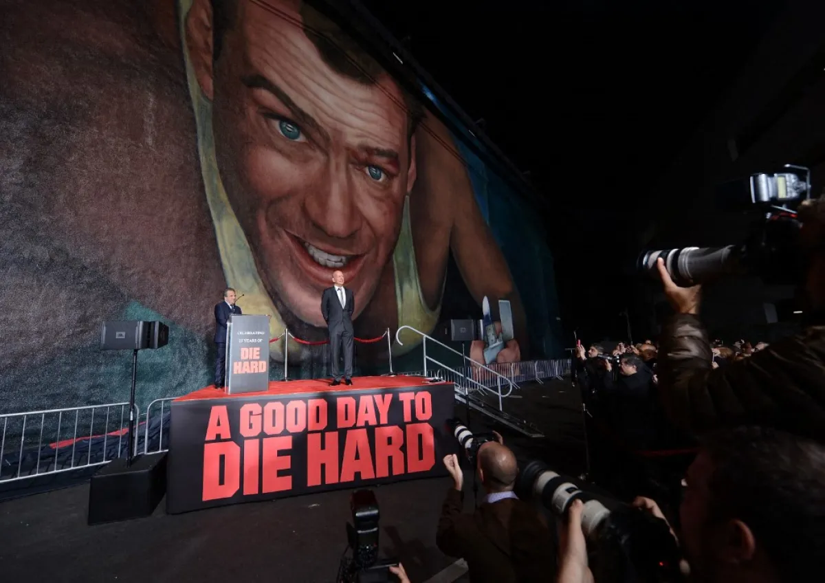 تكريم فيلم Die Hard لبروس ويليس في كاليفورنيا - Bruce Willis attend the Twentieth Century Fox Celebrates 25 Years Of "Die Hard" event at California- مصدر الصورة Jason Kempin / GETTY IMAGES NORTH AMERICA / Getty Images via AFP