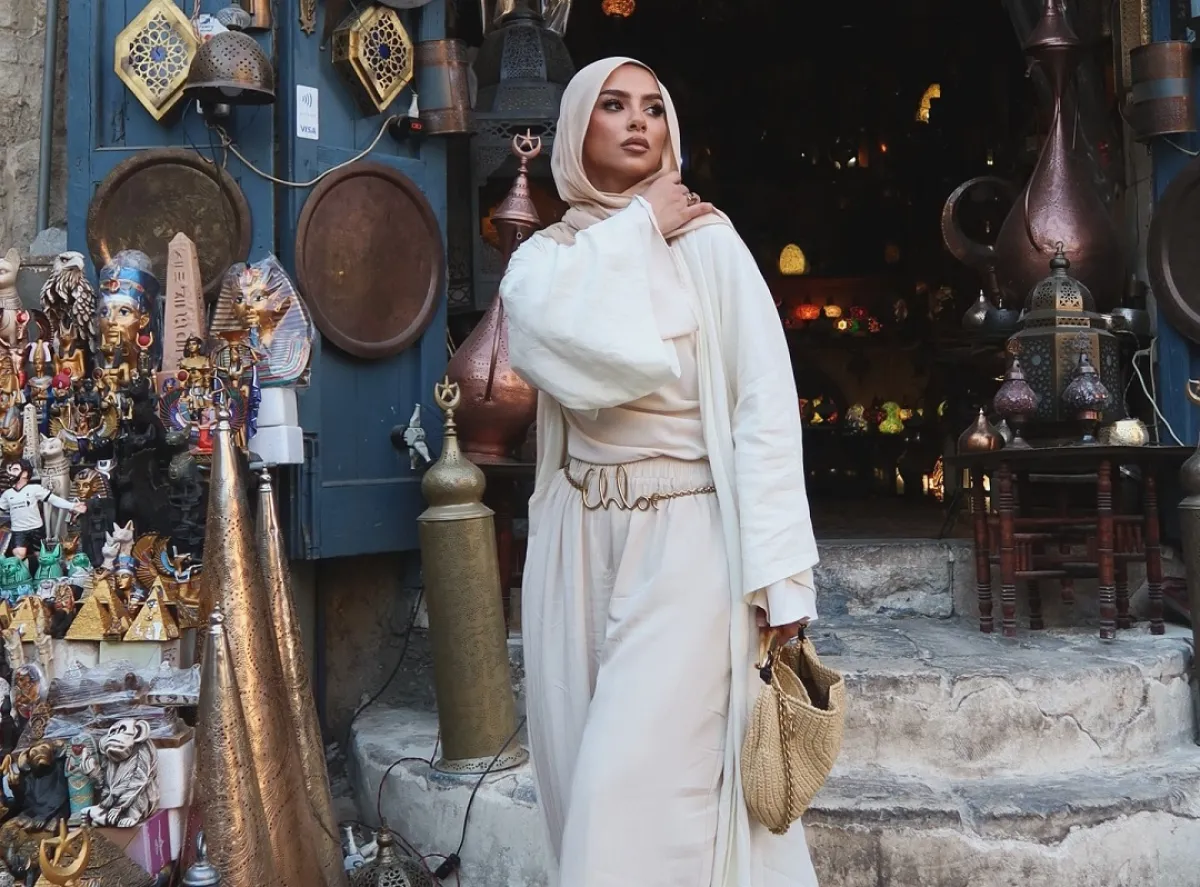 مدونة الموضة سهى طه- الصورة من حسابها على انستغرام