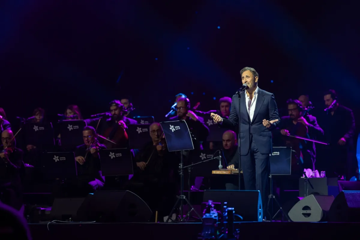 كاظم الساهر من حفل جدة - الصورة من الشركة المنظمة