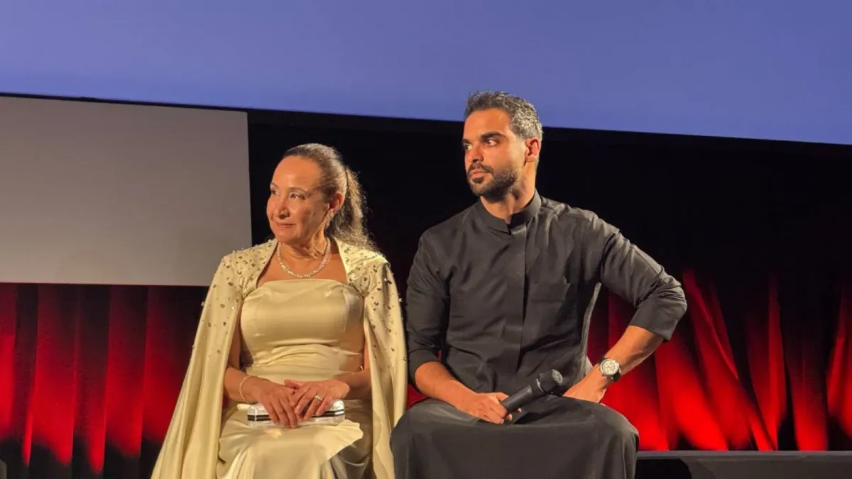 نواف الظفيري وخيرية نظمي- الصورة خاصة بـ سيدتي- تصوير- معتز الشافعي