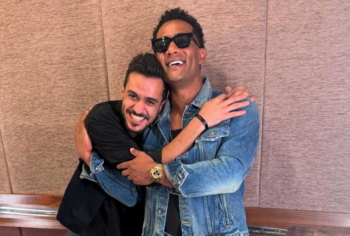 عايض ومحمد رمضان -الصورة من حساب عايض على الانستغرام