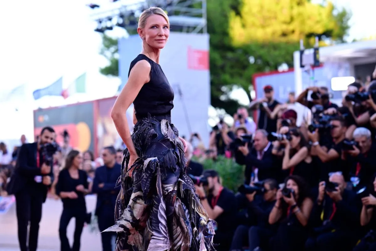 كيت بلانشيت Cate Blanchett، من مهرجان فينيسيا 2025. مصدر الصورة: Tiziana FABI / AFP
