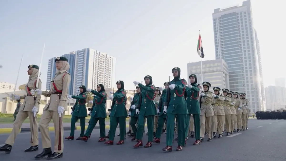 الشرطة النسائية الإماراتية - الصورة من وكالة الأنباء الإماراتية "وام"