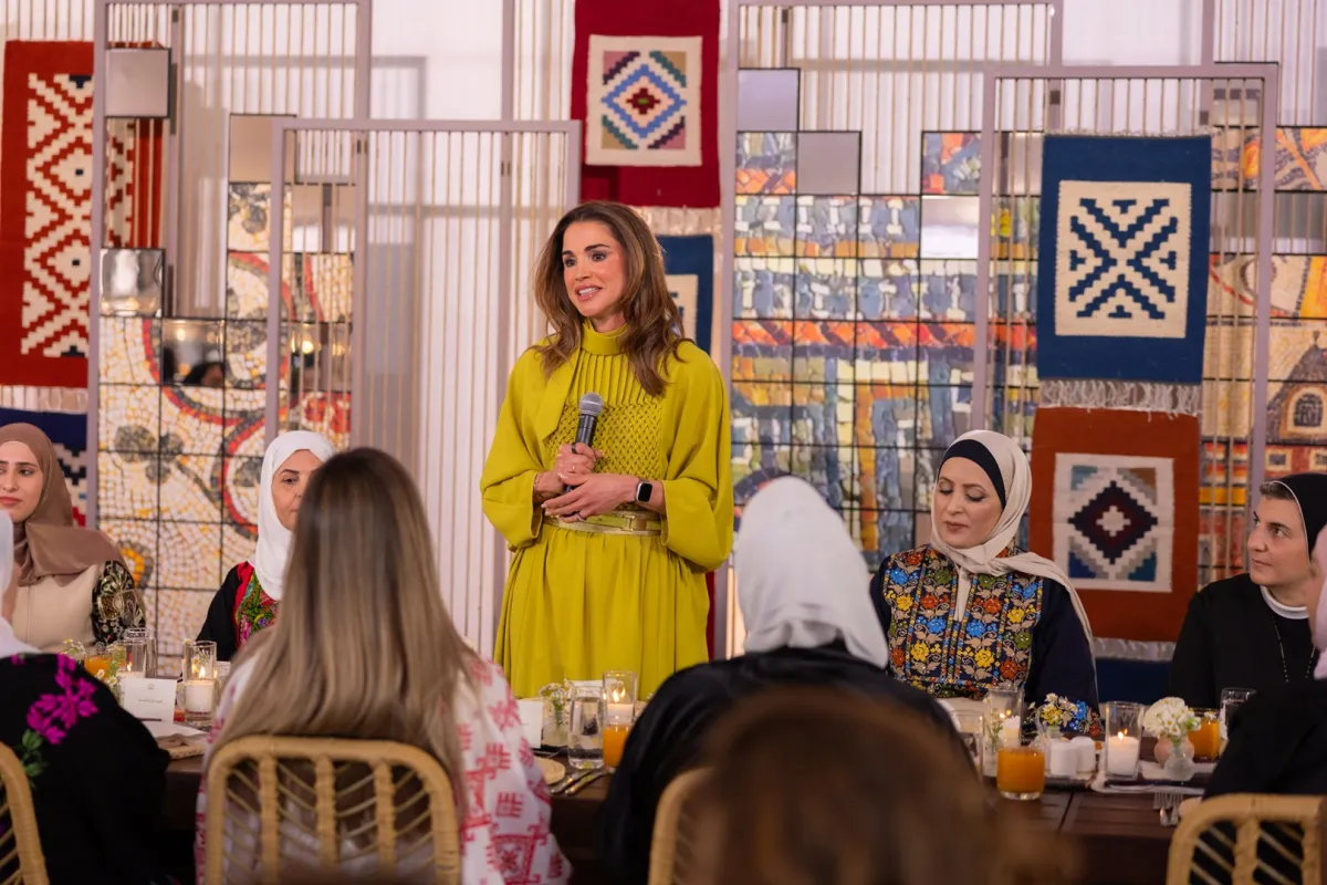 الملكة رانيا العبد الله ( مصدر الصورة:  QUEEN RANIA'S OFFICE / AFP)