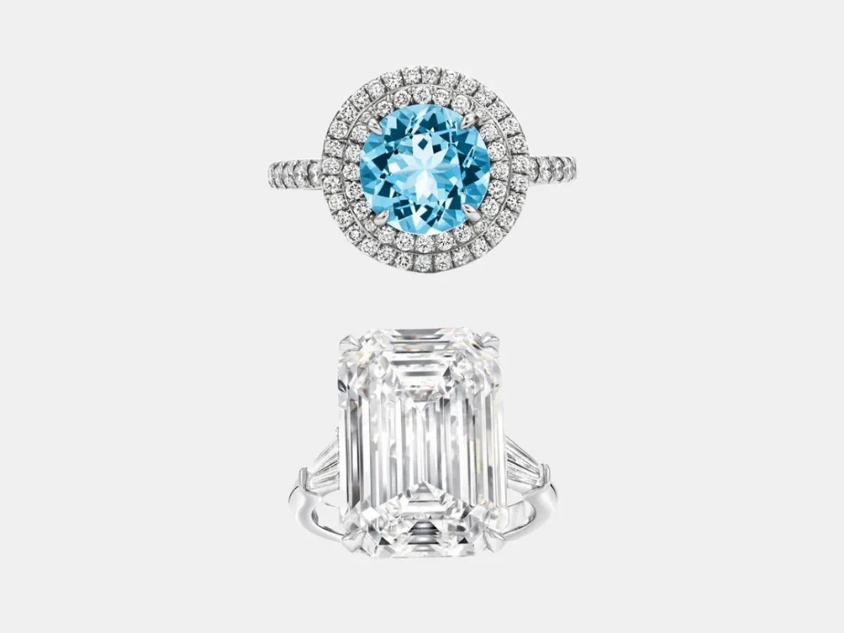 الفرق بين خواتم الكوكتيل والسوليتير 