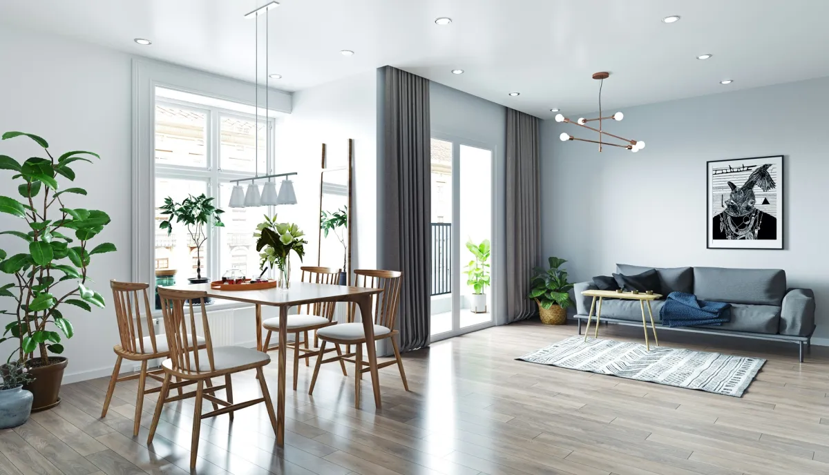 مساحة معيشة مفتوحة