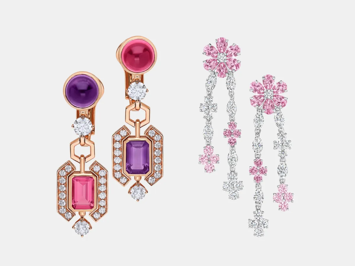 5 أفكار لتنسيق أقراط مرصوفة بالأحجار الكريمة مع العباية في اليوم الوطني السعودي 2025