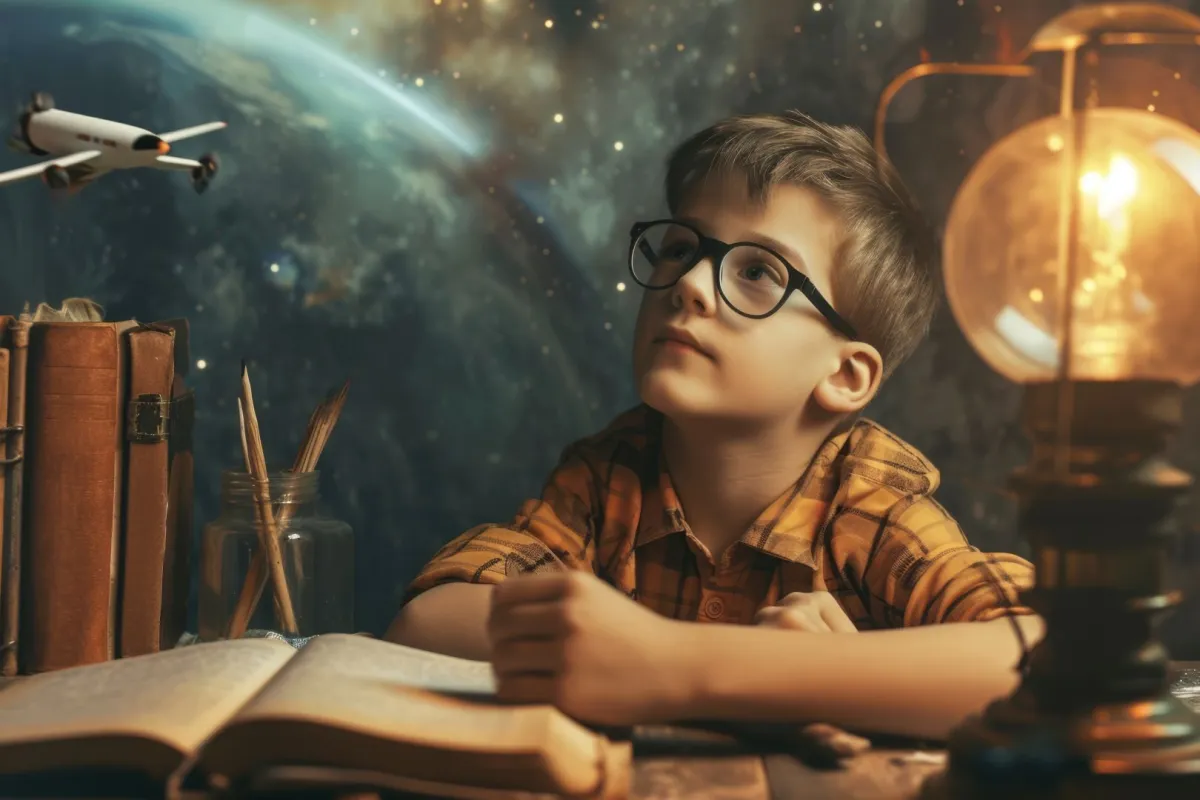 صورة تعبر عن طفل ذكي