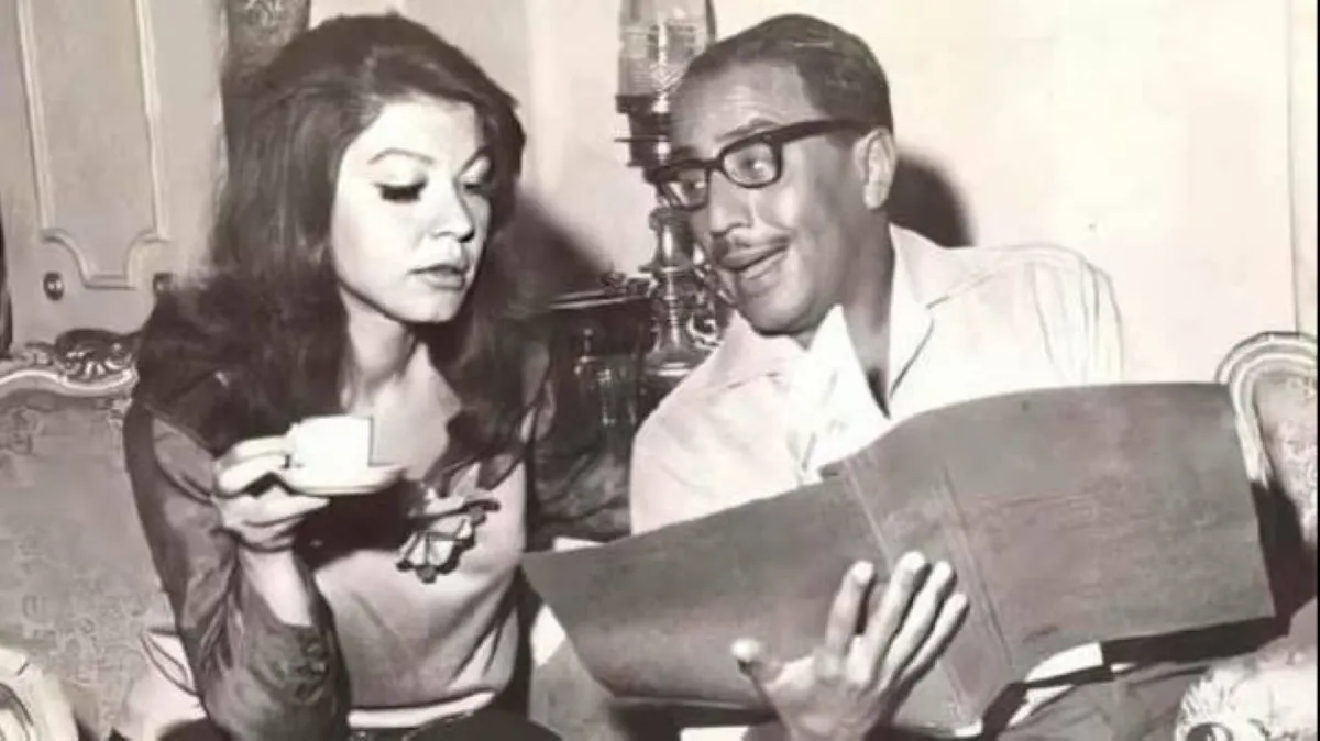 فؤاد المهندس و شويكار- صورة أرشيفية