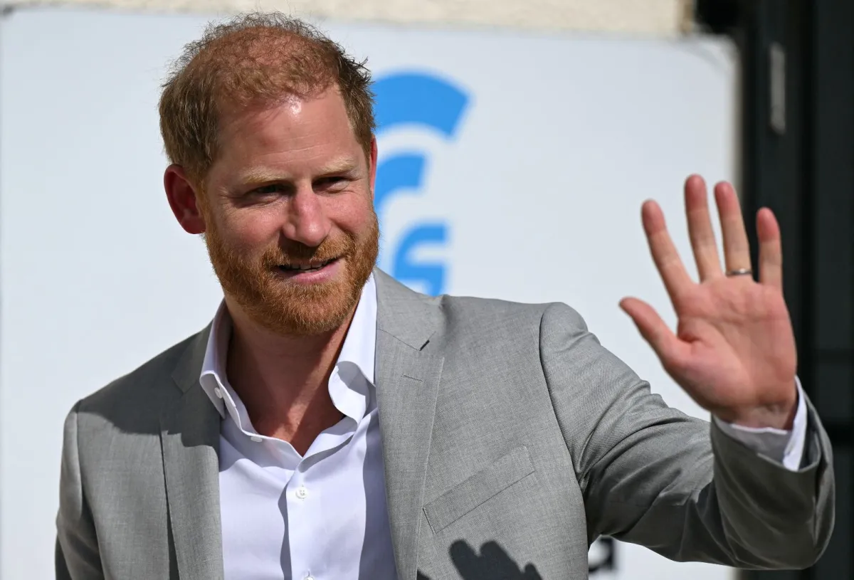 الأمير هاري في نوتنغهام، وسط إنجلترا (Prince Harry in Nottingham, central England). مصدر الصورة: Oli SCARFF / AFP