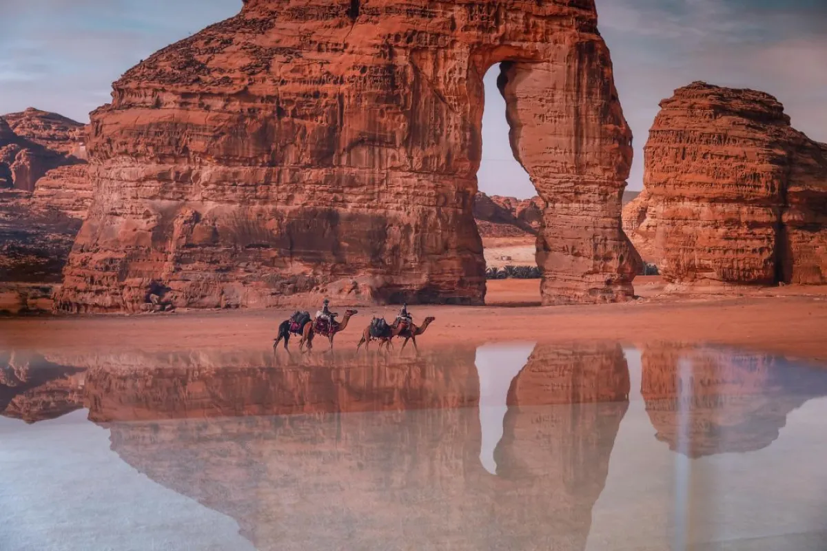 جبل الفيل في العلا أحد أبرز المعالم الطبيعية في السعودية