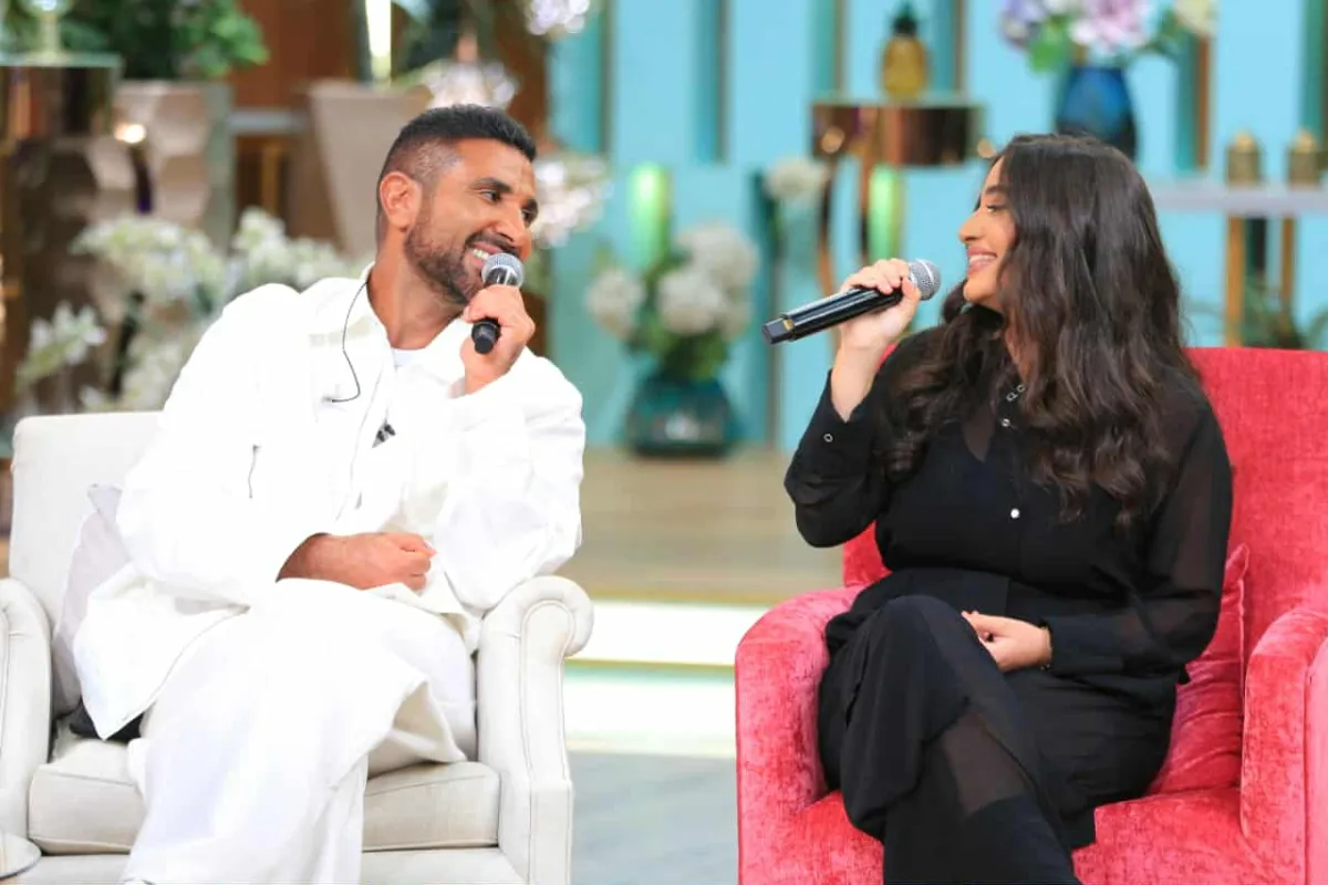 أحمد سعد وابنته جودي- الصورة من المركز الإعلامي لبرنامج معكم