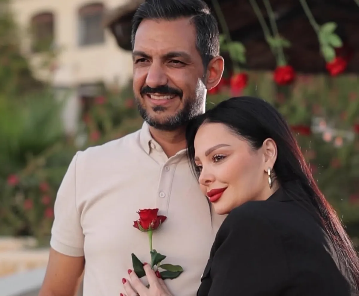 ديانا كرزون وزوجها معاذ العمري- الصورة من حسابه على إنستغرام