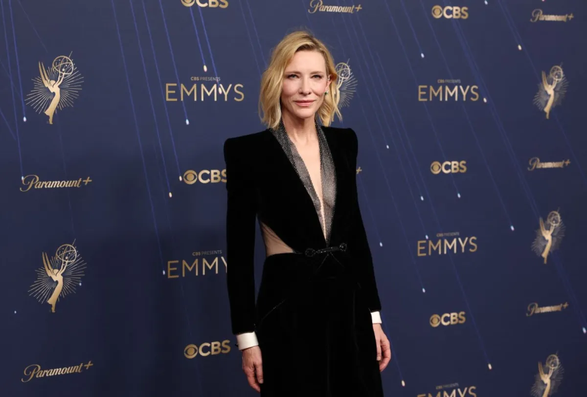 كيت بلانشيت Cate Blanchett، من حفل توزيع جوائز إيمي برايمتايم 2025. مصدر الصورة: Patrick T. Fallon / AFP