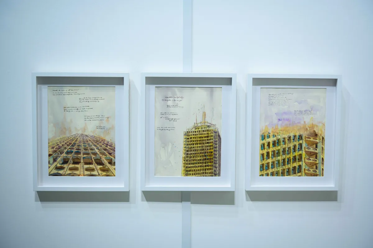 إطلاق معرض برج راشد الفني . الصورة من مكتب دبي الإعلامي