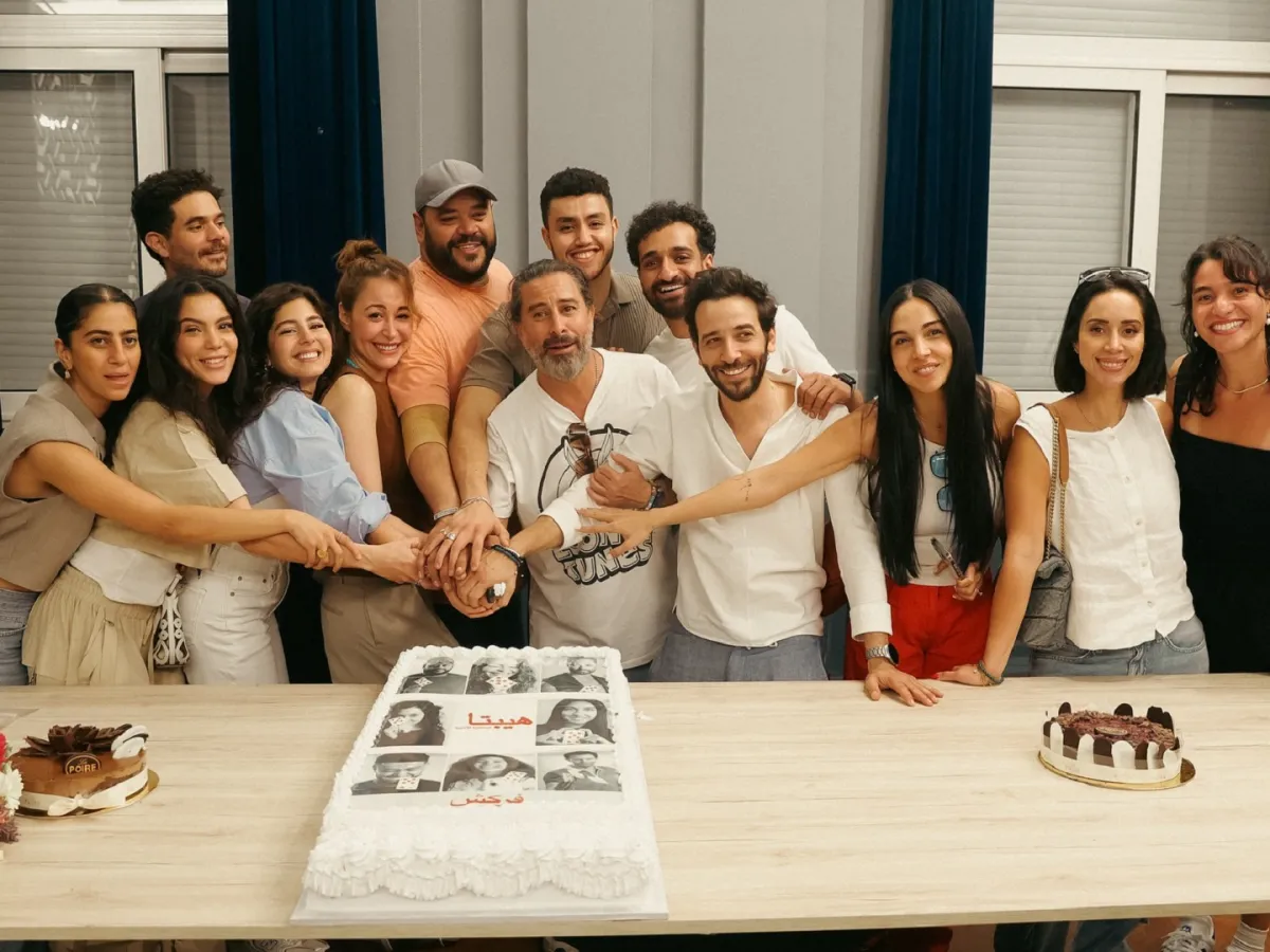 فريق عمل فيلم هيبتا - المناظرة الأخيرة - الصورة من حساب المخرج هادي الباجوري على انستغرام