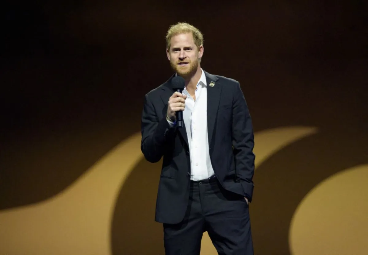 الأمير هاري في قاعة روجرز أرينا في فانكوفر كندا (Prince Harry at Rogers Arena in Vancouver, Canada). مصدر الصورة: Jeff Vinnick/Getty Images for Invictus Games Vancouver Whistler 2025/AFP