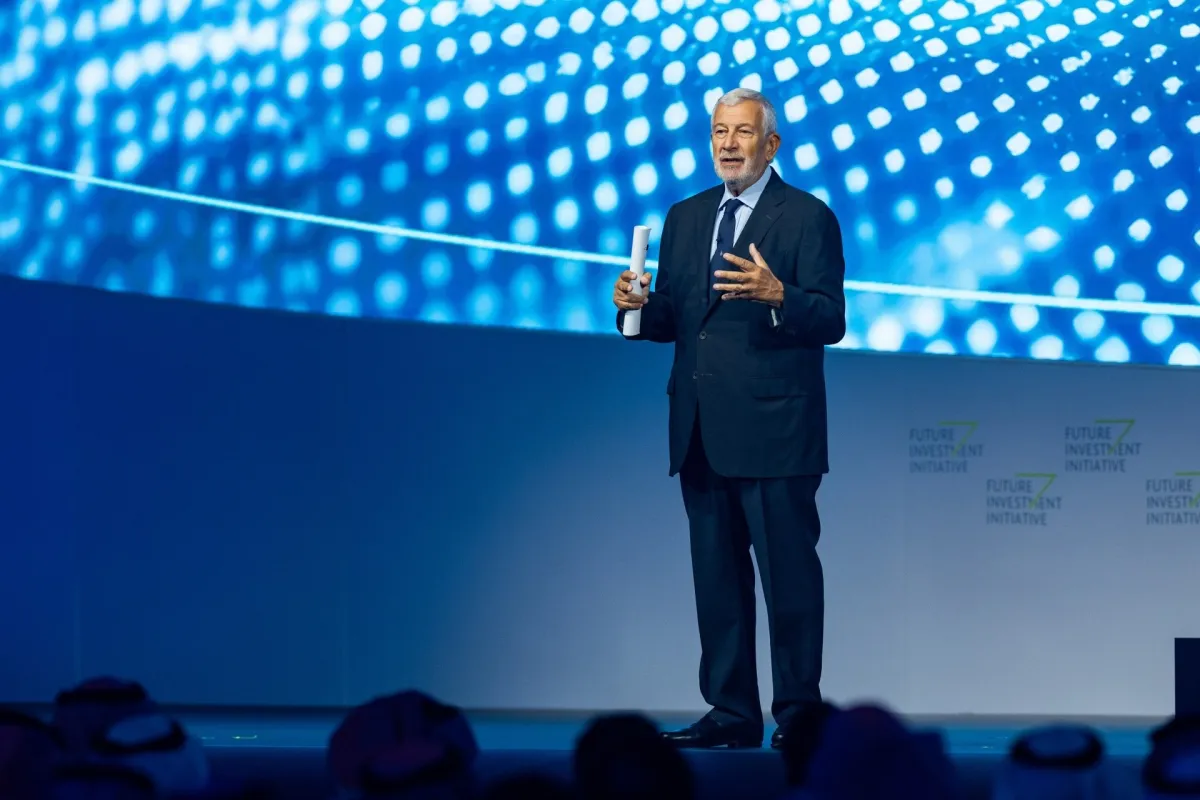 صورة تعبيرية لمتحدث في مبادرة مستقبل الاستثمار في النسخة السابقة