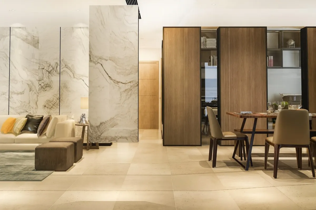 منطقة معيشة معاصرة مفتوحة