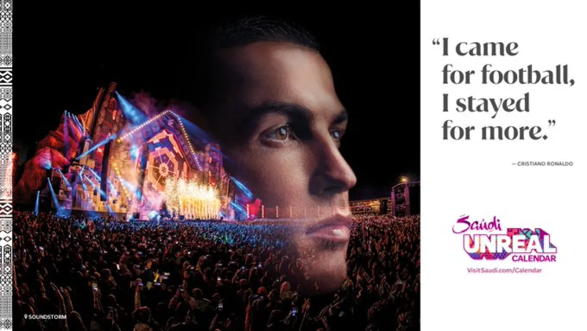 كريستيانو رونالدو يشارك في حملة عالمية برعاية الهيئة السعودية للسياحة - الصورة من حساب الهيئة على منصة إكس