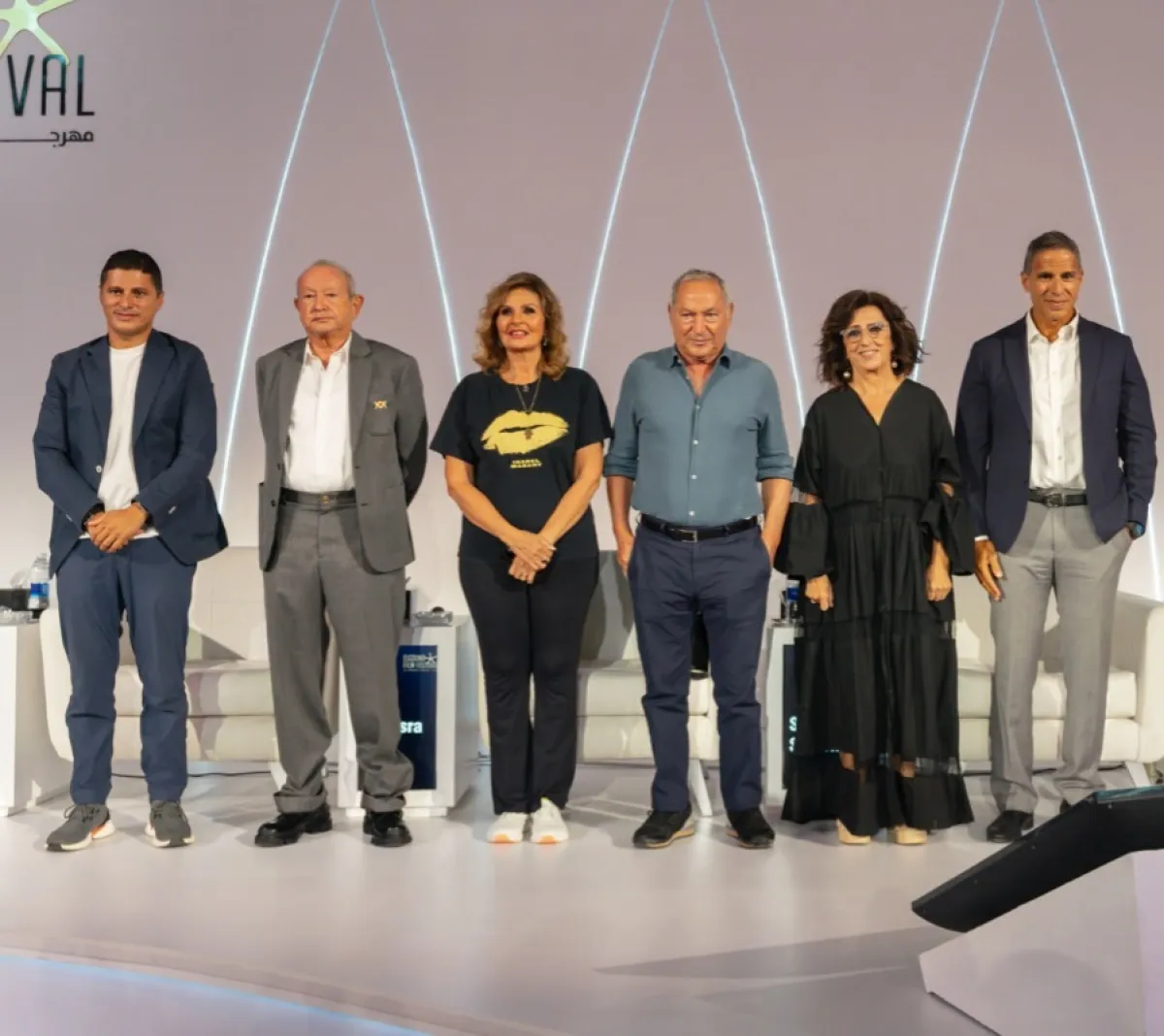 اللجنة العليا لمهرجان الجونة السينمائي- الصورة من المركز الإعلامي للمهرجان