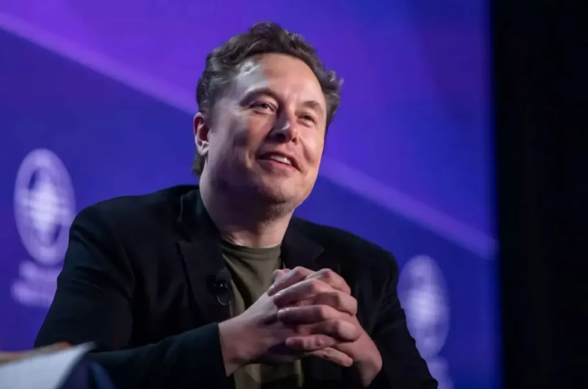 إيلون ماسك (Elon Musk at the Milken Institute's Global Conference in Beverly Hills, California). مصدر الصورة: Apu Gomes/Getty Images/AFP