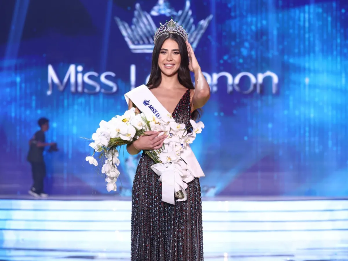 ملكة جمال لبنان المنتخبة بيرلا حرب- الصورة من المكتب الإعلامي لحفل انتخاب ملكة جمال لبنان