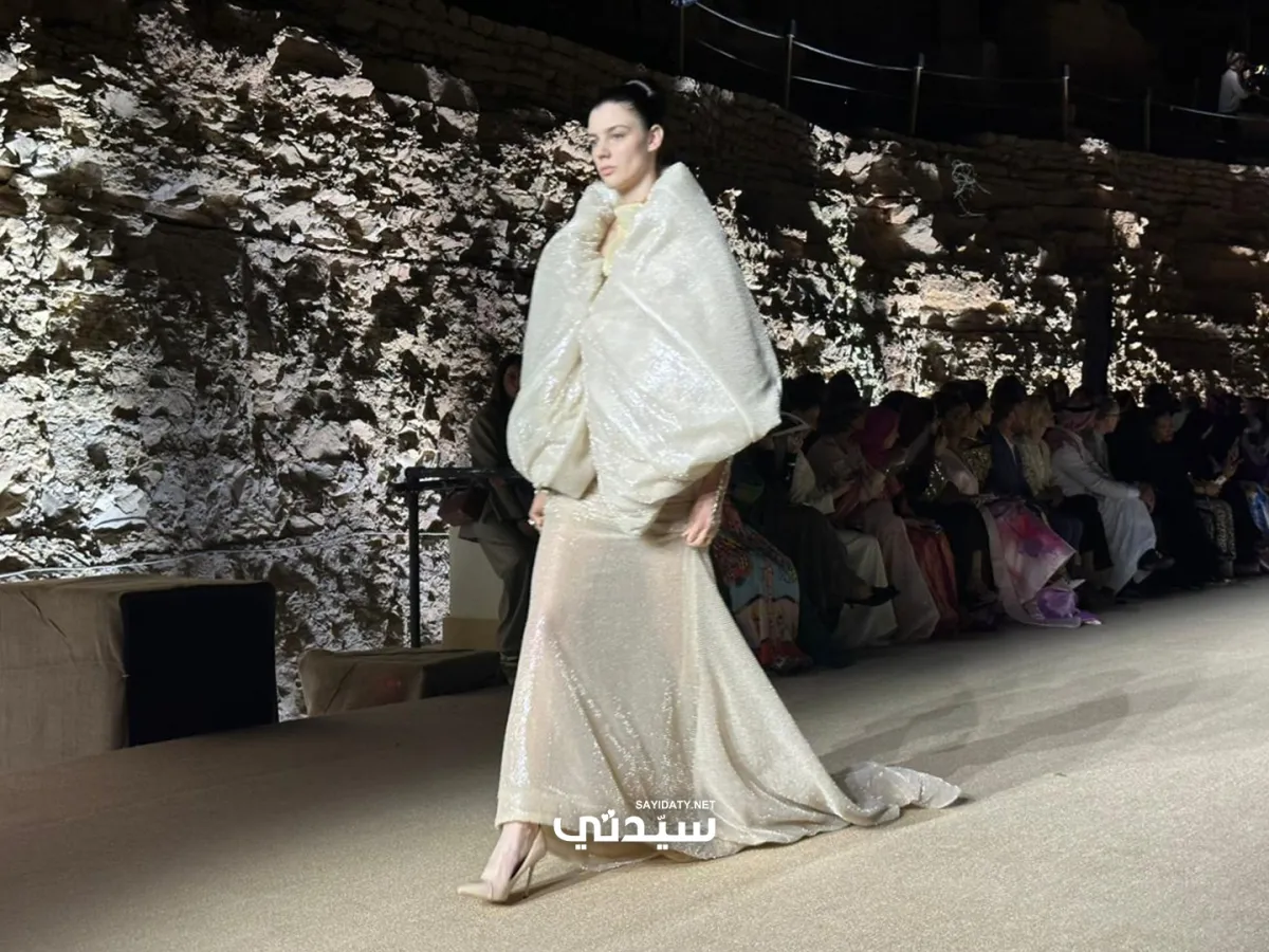 المصممة تيما عابد تفتتح أسبوع الأزياء في الرياض -تصوير عبير بو حمدان