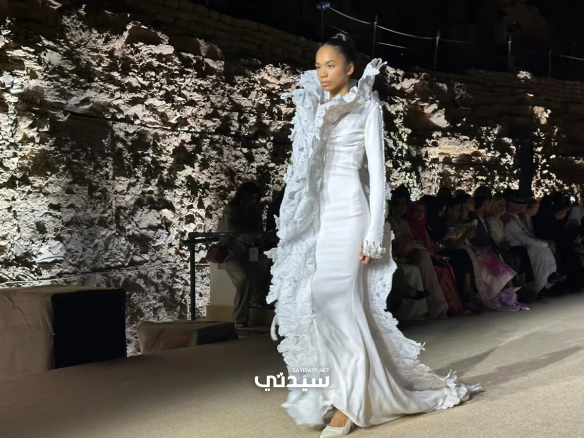 من عرض عدنان أكبر ضمن أسبوع الأزياء في الرياض- تصوير عبير بوحمدان