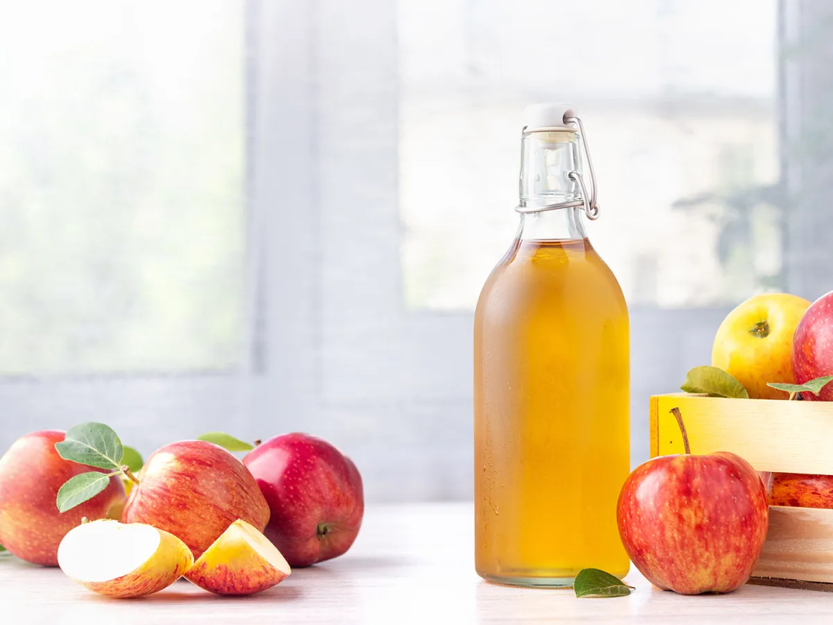 خل التفاح العضوي