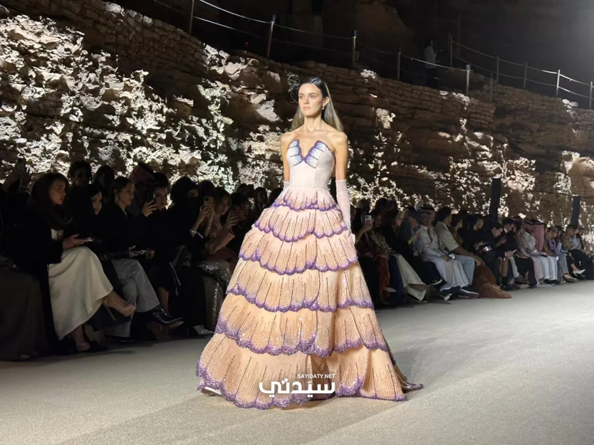 تصميم من وعد العقيلي في أسبوع الأزياء في الرياض- تصوير عبير بوحمدان "خاص سيدتي"