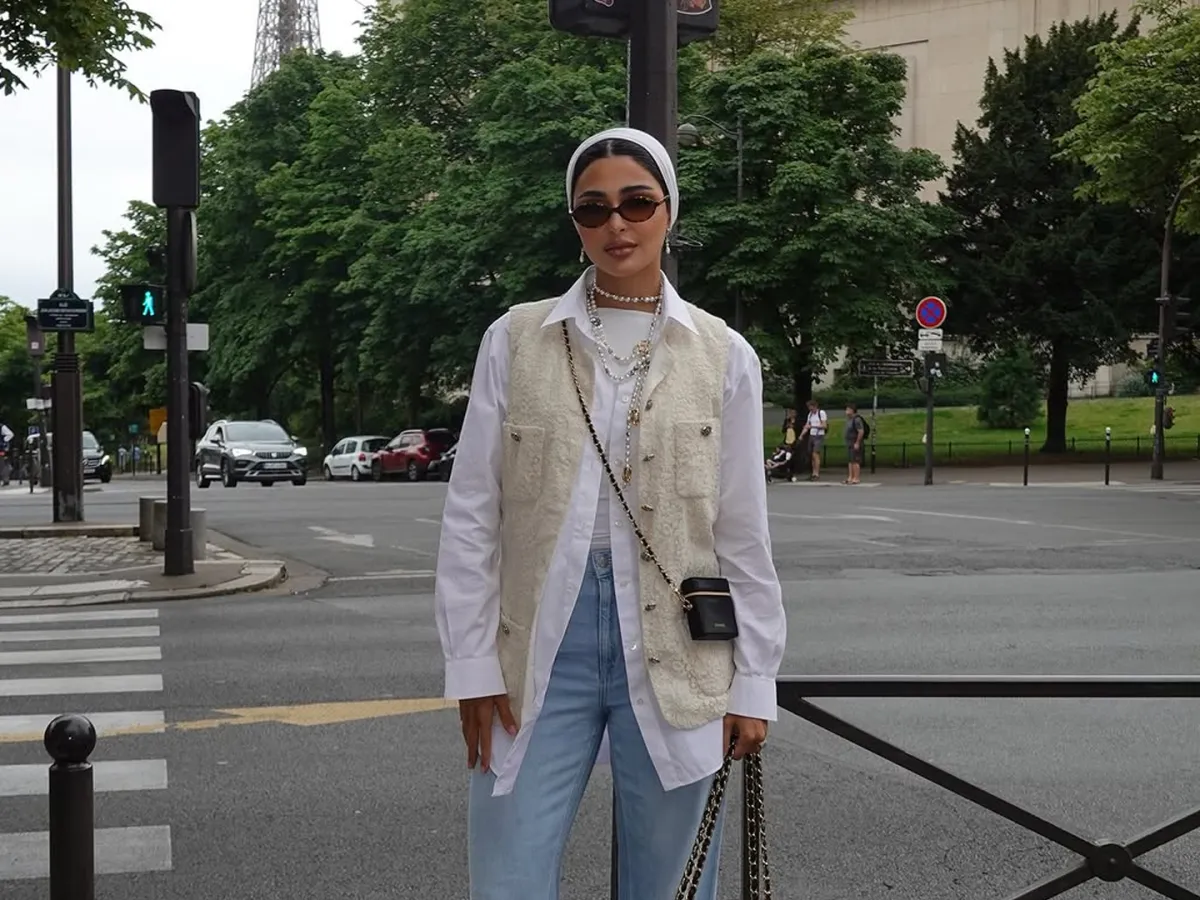 مدونة الموضة حنين الصيفي -الصورة من حسابها على إنستغرام