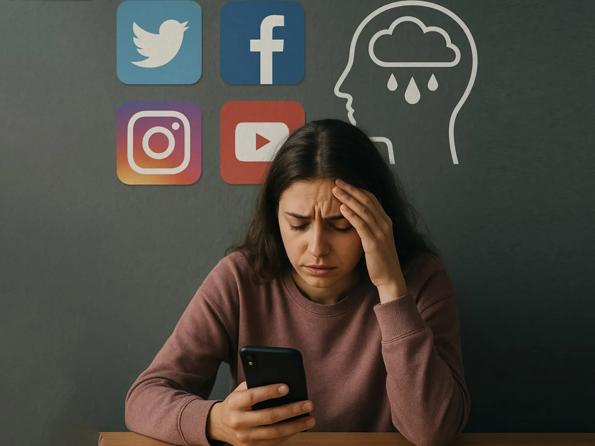 أثر السوشيال ميديا على الصحة النفسية
