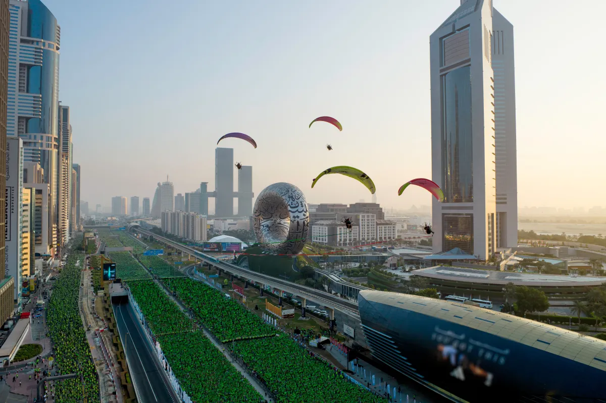 إقبال واسع على تحدي دبي للياقة. الصورة من مكتب دبي الإعلامي