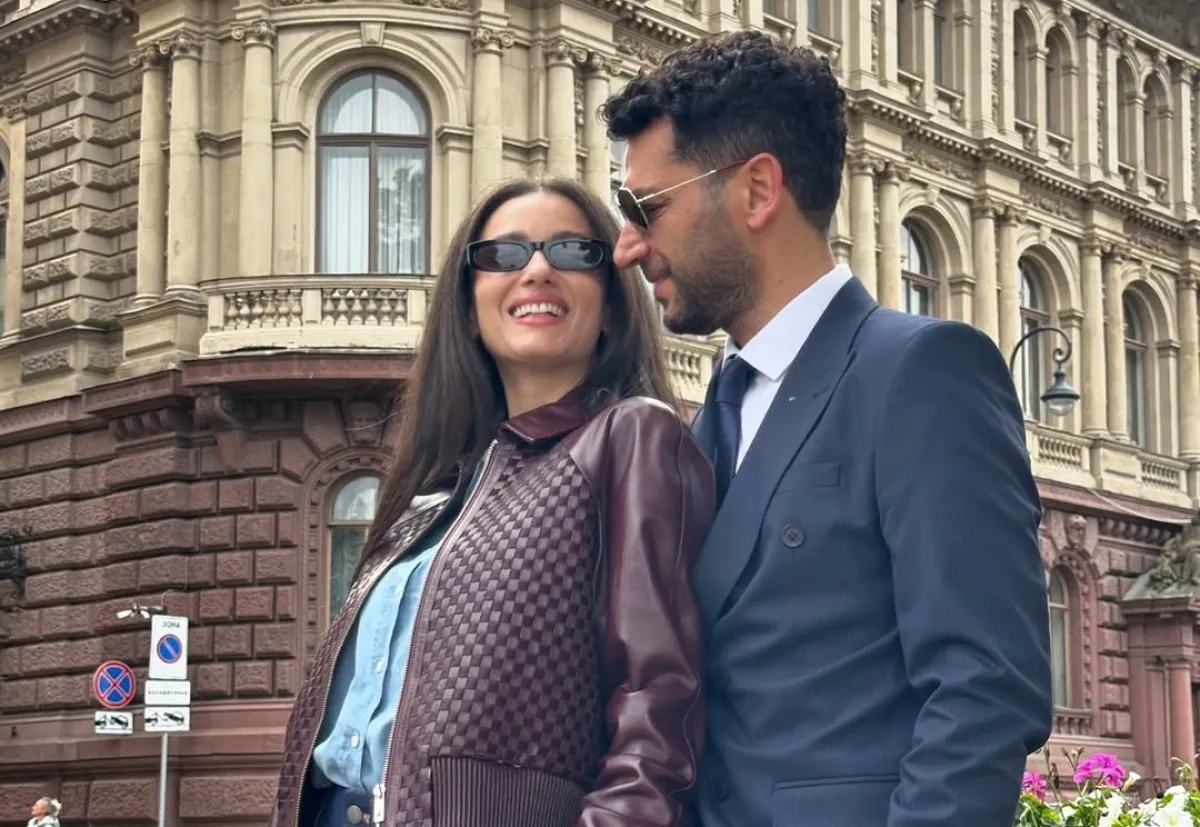 مراد يلديريم وزوجته إيمان الباني- الصورة من حسابه على إنستغرام